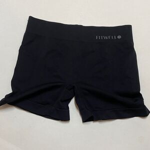 FITWELL Women's Classic Black Bike Shorts Size M L